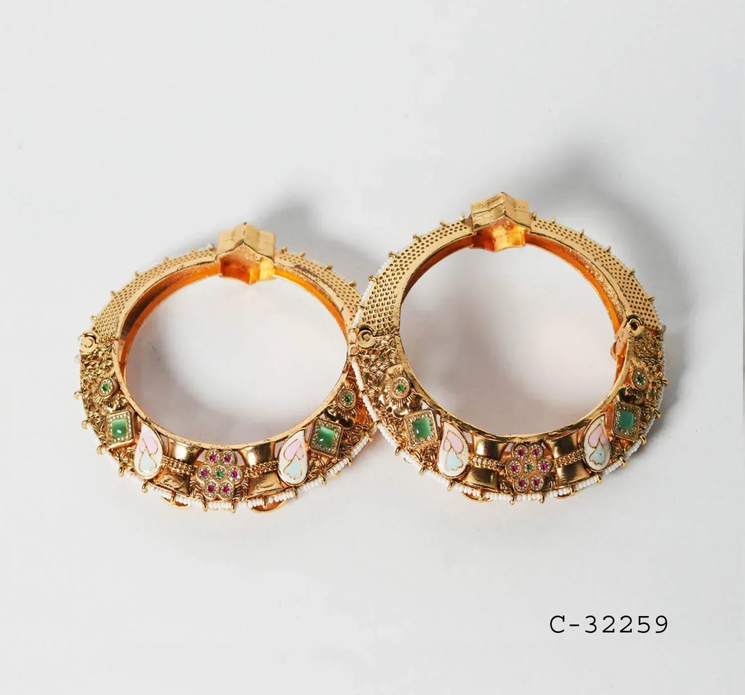 Antique Design Brass Bracelet for Women & Girls, Stylish Traditional Indian Jewelry - The Golden Cascade